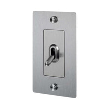 Load image into Gallery viewer, 1G Toggle Switch in Steel (Logo).
