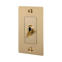Load image into Gallery viewer, 1G Toggle Switch in Brass (Without Logo).
