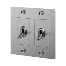 Load image into Gallery viewer, 2G Toggle Switch in Steel (Logo).
