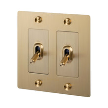 Load image into Gallery viewer, 2G Toggle Switch in Brass (Without Logo).
