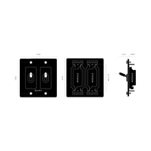 Load image into Gallery viewer, 2G Toggle Switch - line drawing.
