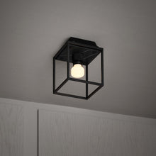 Load image into Gallery viewer, Caged Flush Mount Ceiling Light.
