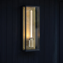 Load image into Gallery viewer, Caged Outdoor Wall Light in Detail.
