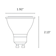 Load image into Gallery viewer, Exhaust GU10 120V LED Bulb  - line drawing.
