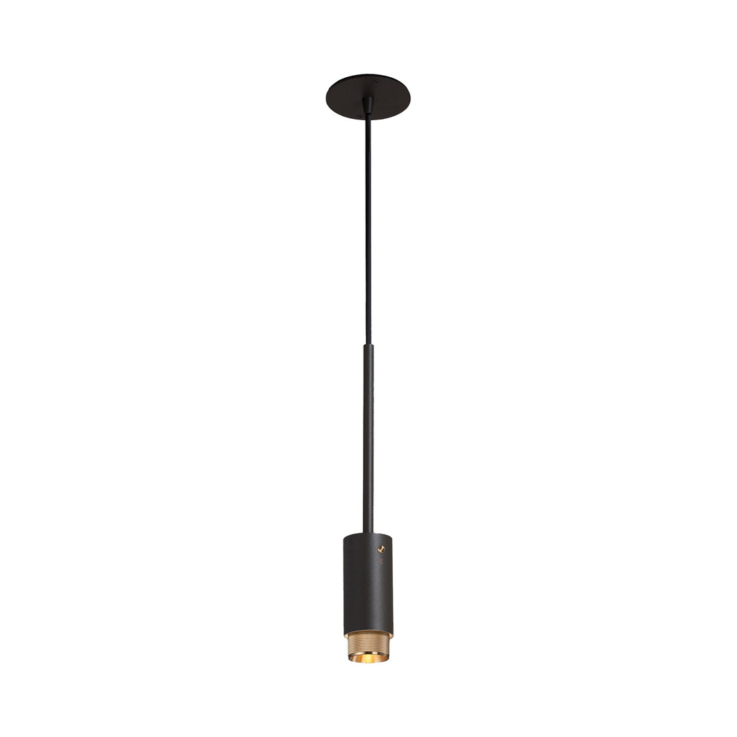 Exhaust Pendant Light in Graphite/Brass (Cross).