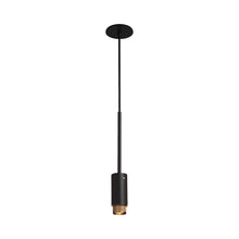 Load image into Gallery viewer, Exhaust Pendant Light in Graphite/Brass (Linear).
