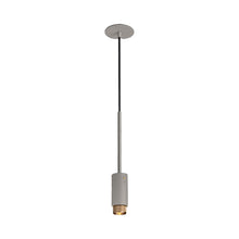 Load image into Gallery viewer, Exhaust Pendant Light in Stone/Brass (Linear).
