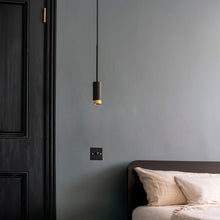 Load image into Gallery viewer, Exhaust Pendant Light in bedroom.
