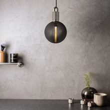 Load image into Gallery viewer, Forked Globe Pendant Light in living room.
