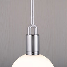 Load image into Gallery viewer, Forked Globe Pendant Light in Detail.
