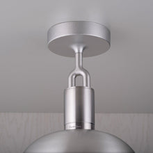 Load image into Gallery viewer, Forked Shade Globe Semi Flush Mount Ceiling Light in Detail.
