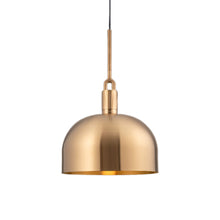 Load image into Gallery viewer, Forked Shade Pendant Light in Brass (Large).

