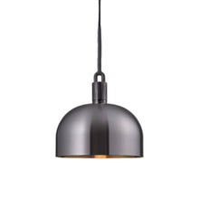 Load image into Gallery viewer, Forked Shade Pendant Light in Gun Metal (Large).
