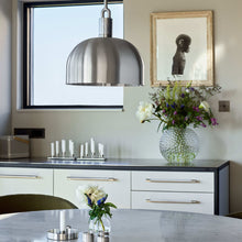 Load image into Gallery viewer, Forked Shade Pendant Light in living room.

