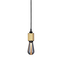 Load image into Gallery viewer, Heavy Metal Pendant Light in Brass (Cross-knurl).
