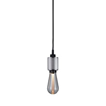 Load image into Gallery viewer, Heavy Metal Pendant Light in Steel (Linear-knurl).
