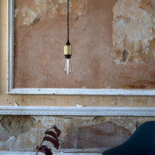 Load image into Gallery viewer, Heavy Metal Pendant Light in living room.
