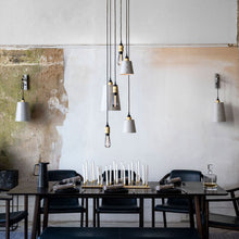 Load image into Gallery viewer, Hooked Mix Multi Light Pendant Light in dining room.
