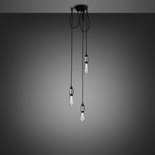 Load image into Gallery viewer, Hooked Nude Multi Light Pendant Light in Steel (3-Light).
