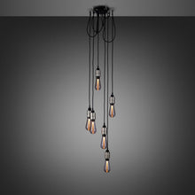 Load image into Gallery viewer, Hooked Nude Multi Light Pendant Light in Steel (6-Light).

