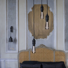 Load image into Gallery viewer, Hooked Nude Multi Light Pendant Light in bedroom.
