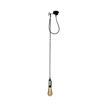 Load image into Gallery viewer, Hooked Nude Pendant Light in Steel.
