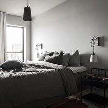 Load image into Gallery viewer, Hooked Pendant Light in bedroom.
