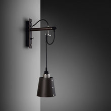 Load image into Gallery viewer, Hooked Wall Light in Graphite/Steel (Small).
