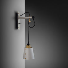 Load image into Gallery viewer, Hooked Wall Light in Stone/Brass (Small).
