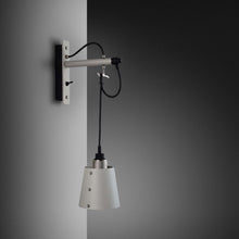 Load image into Gallery viewer, Hooked Wall Light in Stone/Steel (Small).
