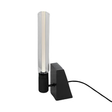Load image into Gallery viewer, Stoned Table Lamp in Honed Black.

