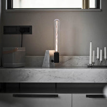 Load image into Gallery viewer, Stoned Table Lamp in kitchen.
