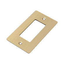 Load image into Gallery viewer, Wall Plate in Brass/Without Logo (1-Gang).
