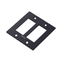 Load image into Gallery viewer, Wall Plate in Black/Logo (2-Gang).
