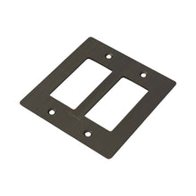 Load image into Gallery viewer, Wall Plate in Smoked Bronze/Logo (2-Gang).
