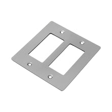 Load image into Gallery viewer, Wall Plate in Steel/Without Logo (2-Gang).
