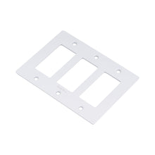 Load image into Gallery viewer, Wall Plate in White/Logo (3-Gang).
