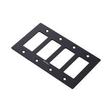 Load image into Gallery viewer, Wall Plate in Black/Logo (4-Gang).
