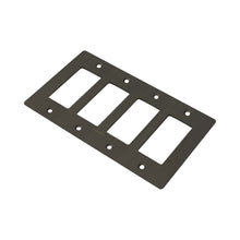 Load image into Gallery viewer, Wall Plate in Smoked Bronze/Logo (4-Gang).
