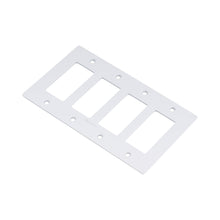 Load image into Gallery viewer, Wall Plate in White/Logo (4-Gang).
