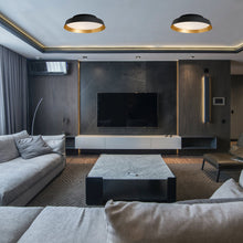 Load image into Gallery viewer, Boop! LED Flush Mount Ceiling Light in living room.
