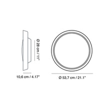 Load image into Gallery viewer, Boop! LED Flush Mount Ceiling Light - line drawing.
