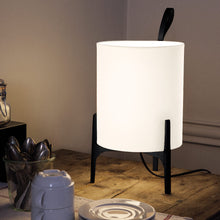 Load image into Gallery viewer, Greta-Battery LED Table Lamp in living room.
