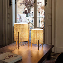 Load image into Gallery viewer, Greta-Battery LED Table Lamp in living room.
