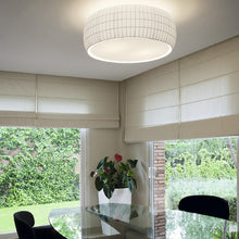 Load image into Gallery viewer, Isamu Flush Mount Ceiling Light in living room.
