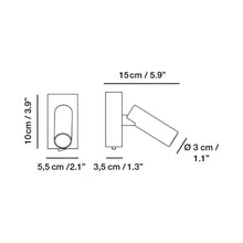 Load image into Gallery viewer, Jerry LED Surface Wall Light - line drawing.
