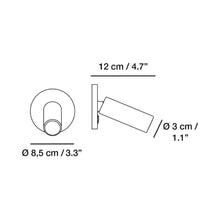 Load image into Gallery viewer, Jerry LED Wall Light - line drawing.
