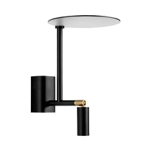Load image into Gallery viewer, Kelly LED Wall Light in Black/Gold.
