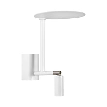 Load image into Gallery viewer, Kelly LED Wall Light in White/Nickel.
