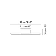 Load image into Gallery viewer, Lineal LED Wall Light - line drawing.
